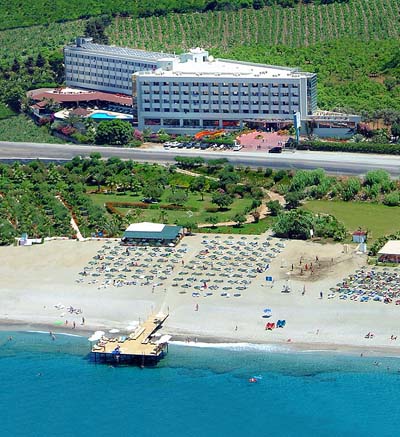 Панорама отеля Dinler Hotels Alanya 5* (Динлер Отель Алания 5*) Фото отеля Dinler Hotels Alanya 5* (Динлер Отель Алания 5*)