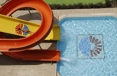 Водные горки в отеле Dinler Hotels Alanya 5* (Динлер Отель Алания 5*) Фото отеля Dinler Hotels Alanya 5* (Динлер Отель Алания 5*)