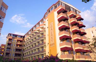 Корпус отеля Galaxy Beach Hotel 4* (Галакси Бич Отель 4*) Фото отеля Galaxy Beach Hotel 4* (Галакси Бич Отель 4*)