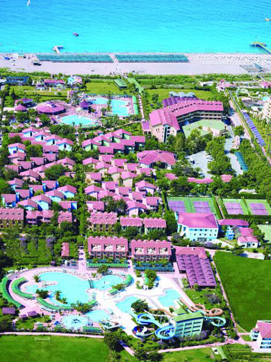 Панорама отеля Club Hotel Turan Prince World 5* HV1 (Клуб Отель Туран Принц Ворлд 5* HV1) Фото отеля Club Hotel Turan Prince World 5* HV1 (Клуб Отель Туран Принц Ворлд 5* HV1)