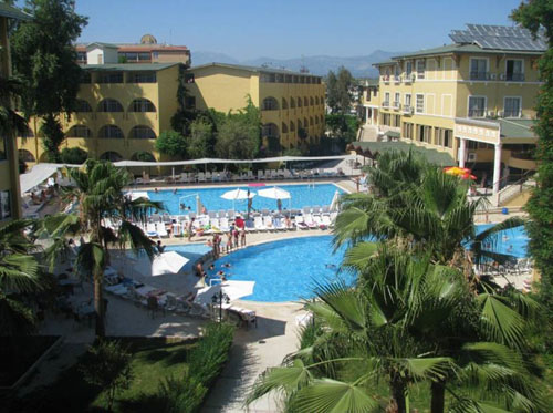 Панорама отеля Armas Bella Sun 4* (Армас Белла Сан 4*) Фото отеля Armas Bella Sun 4* (Армас Белла Сан 4*)