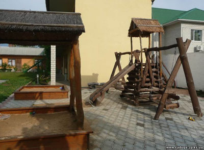 Детская площадка пансионата «Радуга» Фото пансионата «Радуга»