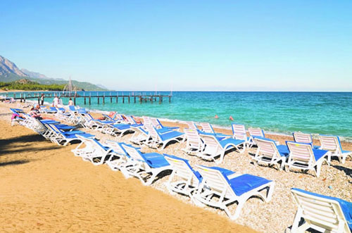 Пляж отеля Ganita Kemer Resort 5* (Ганита Кемер Резорт 5*) Фото отеля Ganita Kemer Resort 5* (Ганита Кемер Резорт 5*)