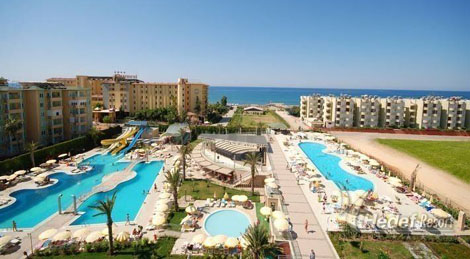 Панорама отеля Hedef Resort & Spa Hotel 5* (Хедеф Резорт энд Спа Отель 5*) Фото отеля Hedef Resort & Spa Hotel 5* (Хедеф Резорт энд Спа Отель 5*)