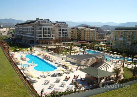 Панорама отеля Hedef Resort & Spa Hotel 5* (Хедеф Резорт энд Спа Отель 5*) Фото отеля Hedef Resort & Spa Hotel 5* (Хедеф Резорт энд Спа Отель 5*)