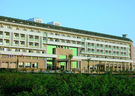 Жилой корпус отеля Hedef Resort & Spa Hotel 5* (Хедеф Резорт энд Спа Отель 5*) Фото отеля Hedef Resort & Spa Hotel 5* (Хедеф Резорт энд Спа Отель 5*)