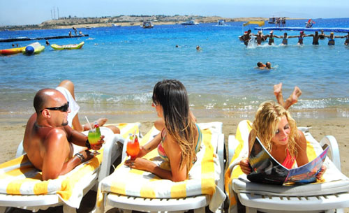 Пляж отеля Tropitel Naama Bay 5* (Тропитель Наама Бей 5*) Фото отеля Tropitel Naama Bay 5* (Тропитель Наама Бей 5*)