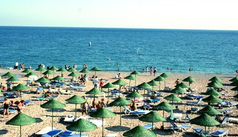 Пляж отеля Akin Paradise Hotel 4* (Акин Парадиз Отель 4*) Фото отеля Akin Paradise Hotel 4* (Акин Парадиз Отель 4*)