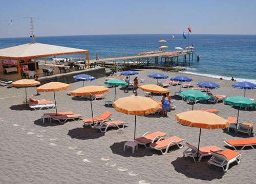 Пляж отеля Klas Hotel 4* (Класс Отель 4*) Фото отеля Klas Hotel 4* (Класс Отель 4*)
