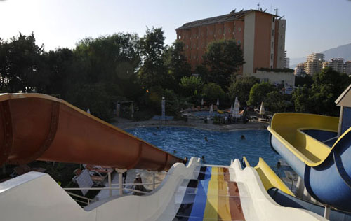 Водные горки отеля Klas Hotel 4* (Класс Отель 4*) Фото отеля Klas Hotel 4* (Класс Отель 4*)