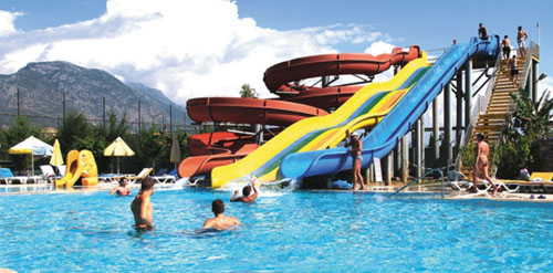 Водные горки отеля Sunset Beach Hotel 5* (Сансет Бич Отель 5*) Фото отеля Sunset Beach Hotel 5* (Сансет Бич Отель 5*)