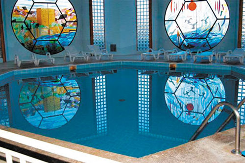 Крытый бассейн отеля MC Beach Park Resort Hotel 5* (МС Бич Парк Резорт Отель 5*) Фото отеля MC Beach Park Resort Hotel 5* (МС Бич Парк Резорт Отель 5*)