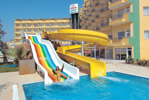 Водные горки отеля Asrin Beach Hotel 4* (Асрин Бич Отель 4*) Фото отеля Asrin Beach Hotel 4* (Асрин Бич Отель 4*)