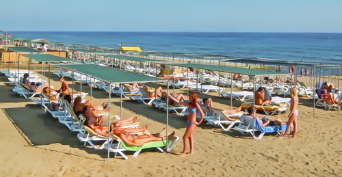 Пляж отеля Caretta Relax Hotel 4* (Каретта Релакс Отель 4*) Фото отеля Caretta Relax Hotel 4* (Каретта Релакс Отель 4*)