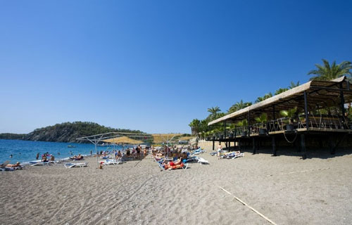 Пляж отеля Larissa Akman Park Hotel 4* (Лариса Акман Парк Отель 4*) Фото отеля Larissa Akman Park Hotel 4* (Лариса Акман Парк Отель 4*)