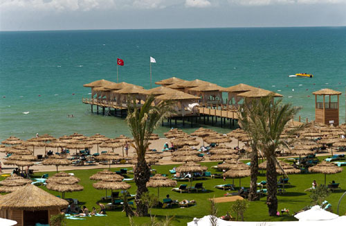 Пляж отеля Maxx Royal Belek Golf & Spa 5* (Макс Роял Белек Гольф энд Спа 5*) Фото отеля Maxx Royal Belek Golf & Spa 5* (Макс Роял Белек Гольф энд Спа 5*)