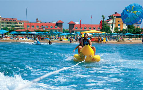 Пляж отеля Seher Sun Beach 4* (Сехер Сан Бич 4*) Фото отеля Seher Sun Beach 4* (Сехер Сан Бич 4*)