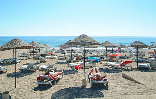 Пляж отеля Sunside Beach Hotel 3* (Сансайд Бич Отель 3*) Фото отеля Sunside Beach Hotel 3* (Сансайд Бич Отель 3*)