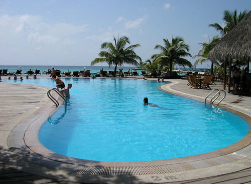 Бассейн отеля Kuredu Island Resort 4* (Куреду Исланд Резорт 4*) Фото отеля Kuredu Island Resort 4* (Куреду Исланд Резорт 4*)