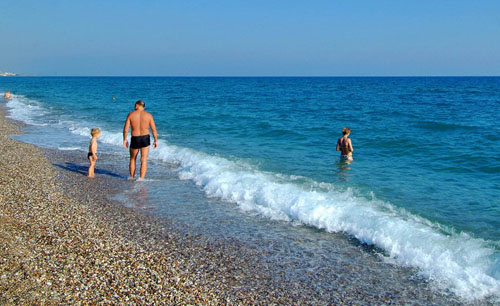 Пляж отеля Aperion Beach Hotel 4* (Аперион Бич Отель 4*) Фото отеля Aperion Beach Hotel 4* (Аперион Бич Отель 4*)