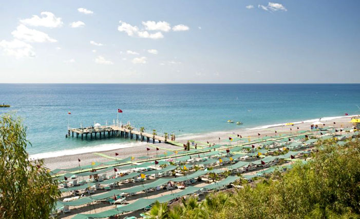 Пляж отеля Delphin Deluxe Resort 5* (Дельфин Делюкс Резорт 5*) Фото отеля Delphin Deluxe Resort 5* (Дельфин Делюкс Резорт 5*)
