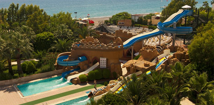 Водные горки отеля Delphin Deluxe Resort 5* (Дельфин Делюкс Резорт 5*) Фото отеля Delphin Deluxe Resort 5* (Дельфин Делюкс Резорт 5*)
