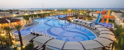 Панорама отеля Aydinbey King's Palace & Spa 5* (Айдинбей Кингс Палас энд Спа 5*) Фото отеля Aydinbey King's Palace & Spa 5* (Айдинбей Кингс Палас энд Спа 5*)