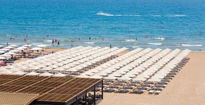 Пляж отеля Aydinbey King's Palace & Spa 5* (Айдинбей Кингс Палас энд Спа 5*) Фото отеля Aydinbey King's Palace & Spa 5* (Айдинбей Кингс Палас энд Спа 5*)
