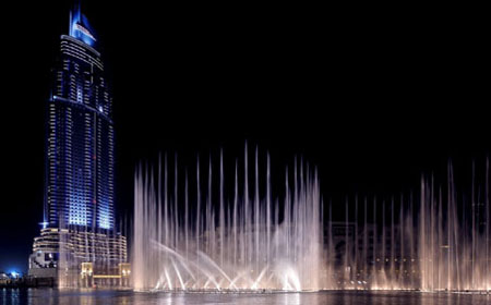 Фото - Самый дорогой фонтан в мире - Дубаи (ОАЭ)