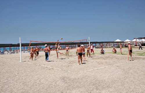 Волейбольная площадка на пляже отеля Selge Beach Resort & Spa 5* (Сельге Бич Резорт энд Спа 5*) Фото отеля Selge Beach Resort & Spa 5* (Сельге Бич Резорт энд Спа 5*)