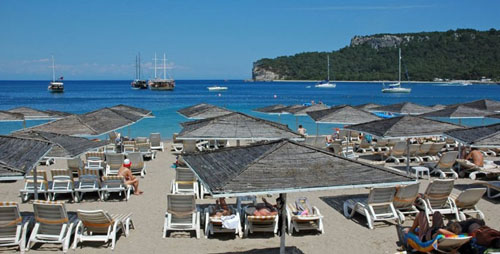 Пляж отеля Meder Resort Hotel 5* (Медер Резорт Отель 5*) Фото отеля Meder Resort Hotel 5* (Медер Резорт Отель 5*)