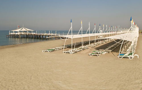 Пляж отеля Alva Donna Exclusive Hotel & Spa 5* (Альва Донна Эксклюзив Отель энд Спа 5*) Фото отеля Alva Donna Exclusive Hotel & Spa 5* (Альва Донна Эксклюзив Отель энд Спа 5*)