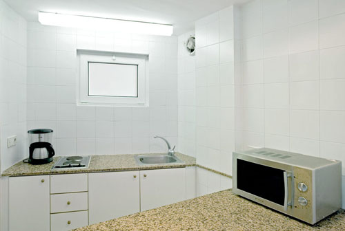 Кухня в номере Thalassa Apartment отеля Tahiti Playa 4* (Таити Плая 4*) Фото отеля Tahiti Playa 4* (Таити Плая 4*)