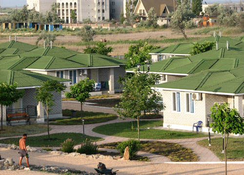 Пансионат «Экспресс» (Арабатская стрелка, Счастливцево, Херсонская область) Фото пансионата «Экспресс» (Арабатская стрелка, Счастливцево, Херсонская область)
