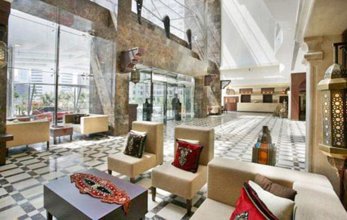 Лобби отеля First Central Hotel Apartments 4* (Фест Централ Отель Апартментс 4*) Фото отеля First Central Hotel Apartments 4* (Фест Централ Отель Апартментс 4*)