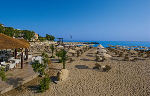 Пляж отеля Fodele Beach & Water Park Holiday Resort 5* (Фоделе Бич энд Вотер Парк Холидей Резорт 5*) Фото отеля Fodele Beach & Water Park Holiday Resort 5* (Фоделе Бич энд Вотер Парк Холидей Резорт 5*)