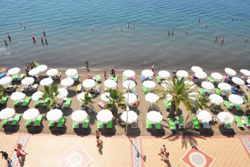 Пляж отеля Aegean Park Hotel 3* (Аеган Парк Отель 3*) Фото отеля Aegean Park Hotel 3* (Аеган Парк Отель 3*)