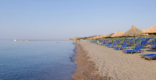 Пляж отеля Mitsis Rodos Maris Resort & Spa 5* (Митсис Родос Марис Резорт энд Спа 5*) Фото отеля Mitsis Rodos Maris Resort & Spa 5* (Митсис Родос Марис Резорт энд Спа 5*)