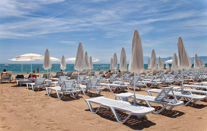 Пляж отеля Grand Park Lara 4* (Гранд Парк Лара 4*) Фото отеля Grand Park Lara 4* (Гранд Парк Лара 4*)