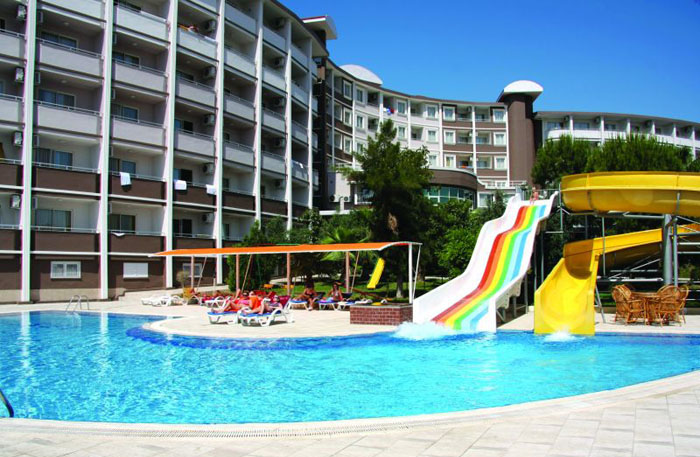 Водные горки отеля Side Alegria Hotel & Spa 4* (Сиде Алегрия Отель энд Спа 4*) Фото отеля Side Alegria Hotel & Spa 4* (Сиде Алегрия Отель энд Спа 4*)