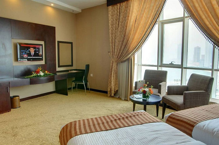 Номер Al Qasba Twin Room отеля Aryana Hotel 4* (Ариана Отель 4*) Фото отеля Aryana Hotel 4* (Ариана Отель 4*)